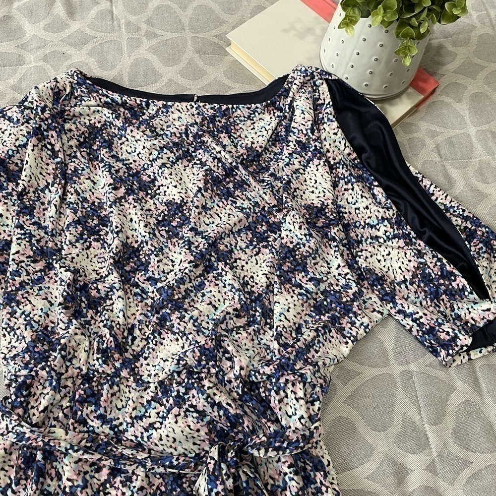 JESSICA Simpson Open Sleeve Printed Dress Size Small - Picture 2 of 4